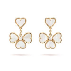 Van Cleef & Arpels CLOVER SWEET WHITE MOP EARRINGS