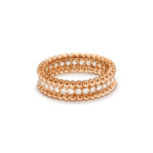 Van Cleef & Arpels PERLEE DIAMOND ROSE GOLD RING