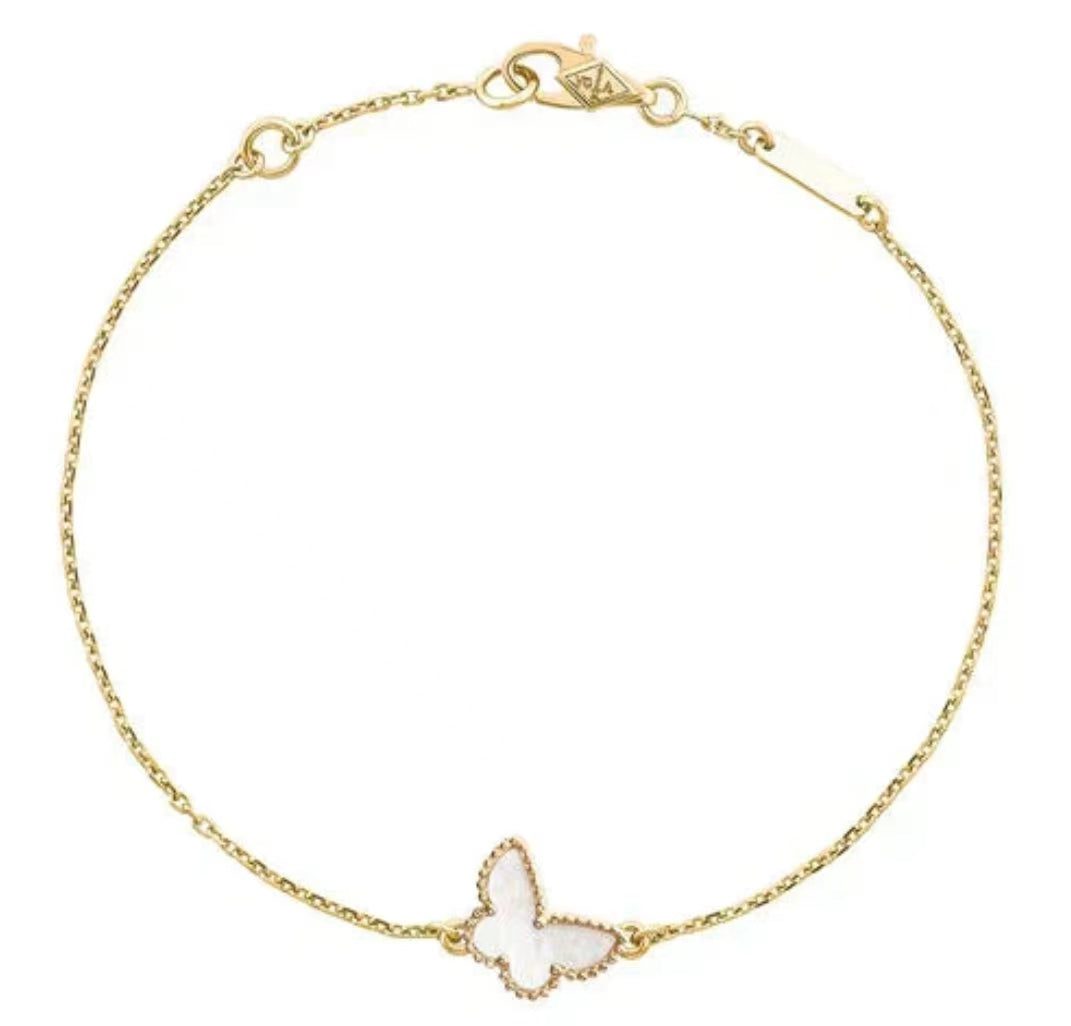 Van Cleef & Arpels BUTTERFLY MOTHER OF PEARL BUTTERFLY BRACELET - Image 2