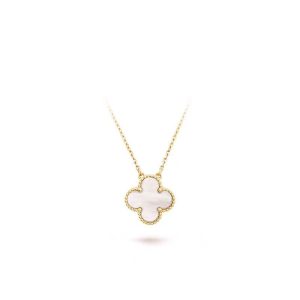 Van Cleef & Arpels CLOVER 15MM WHITE MOP NECKLACE