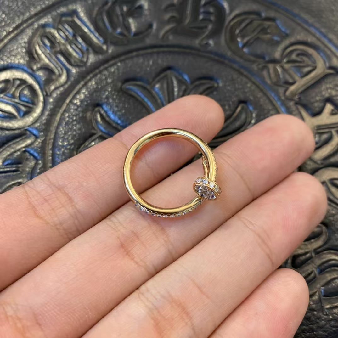 CartierJUSTE RING 1.8MM GOLD DIAMONDS - Image 4