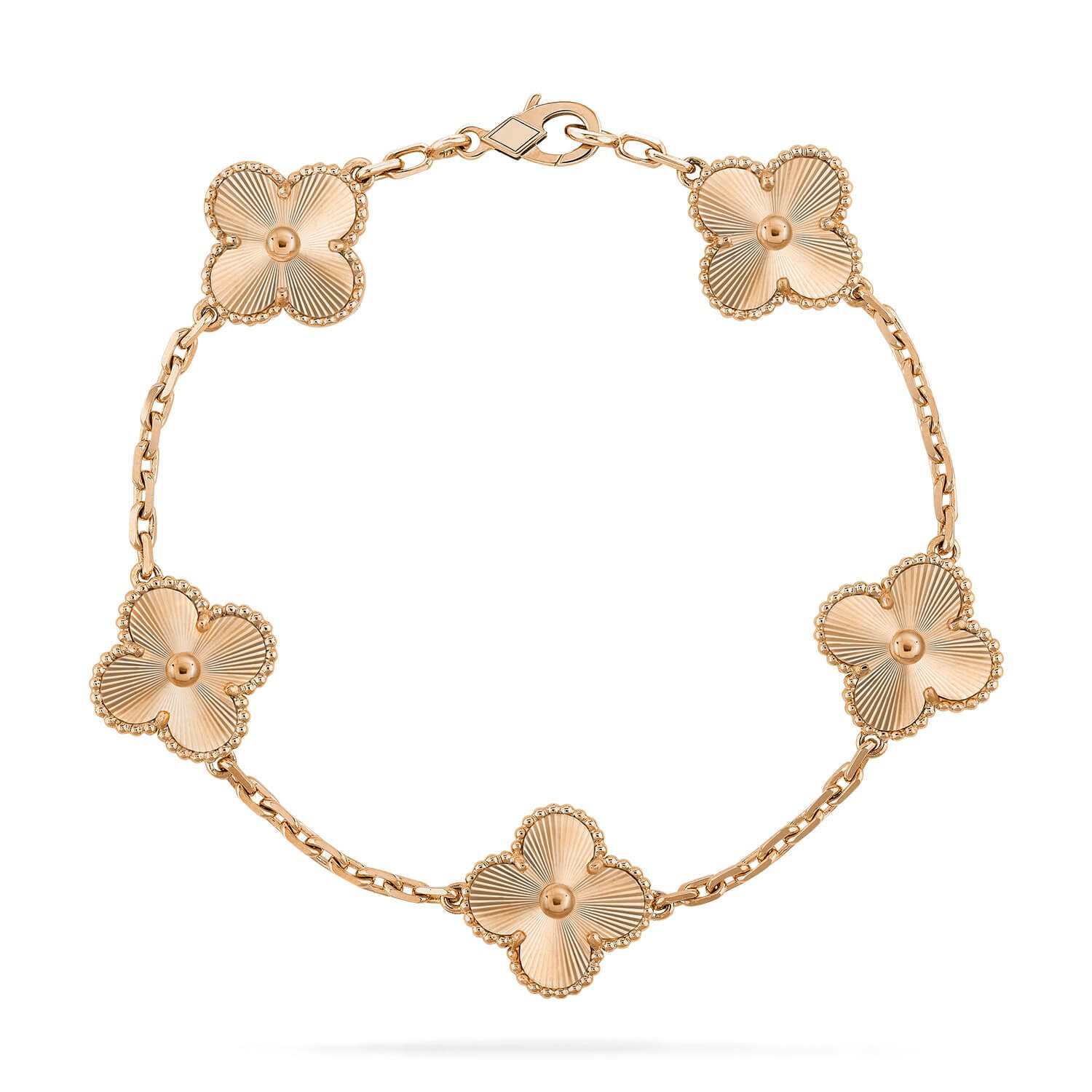 Van Cleef & Arpels CLOVER 5 MOTIF LASER BRACELET COLLECTION - Image 4