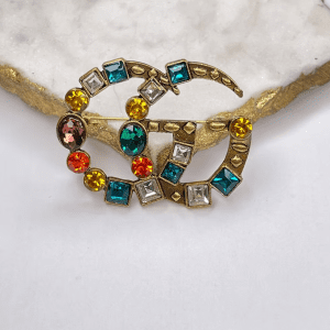 Gucci Brooch Gold 187314