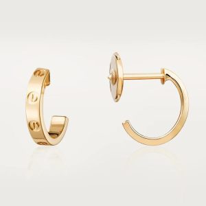 Cartier LOVE EARRINGS 2.65MM PINK GOLD