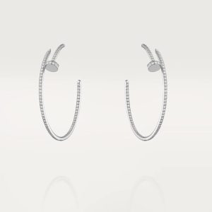 Cartier JUSTE EARRINGS FULL DIAMONDS 1.8MM
