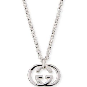 GG PEDANT SILVER NECKLACE