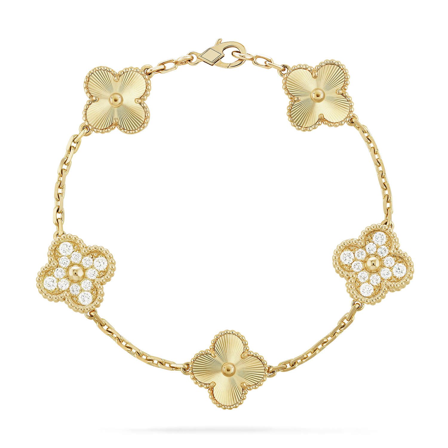 Van Cleef & Arpels CLOVER 5 MOTIF LASER BRACELET COLLECTION - Image 3