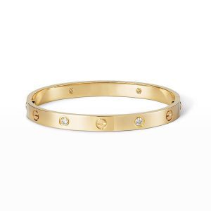 Cartier LOVE BRACELET 6.1MM 4 DIAMONDS
