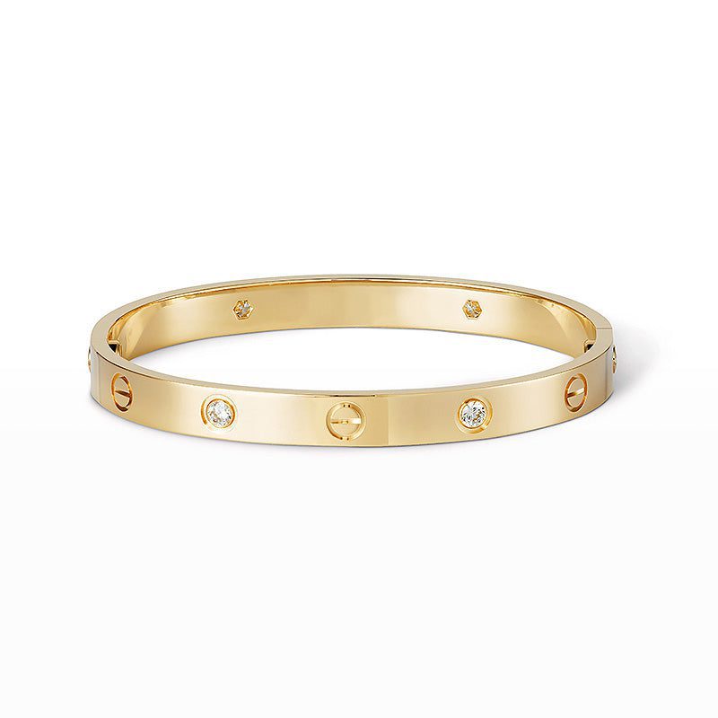 Cartier LOVE BRACELET 6.1MM 4 DIAMONDS