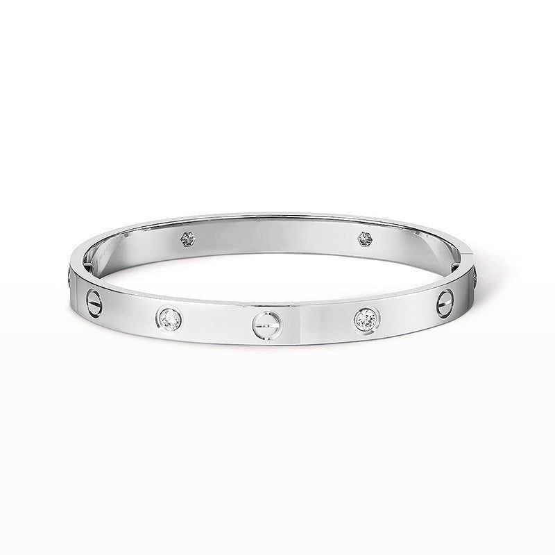 Cartier LOVE BRACELET 6.1MM 4 DIAMONDS - Image 3