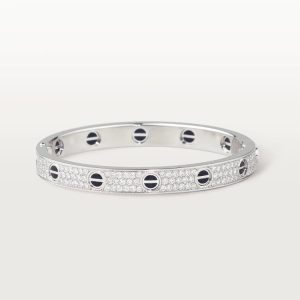 Cartier LOVE BRACELET 6.1MM DIAMOND-PAVED CERAMIC