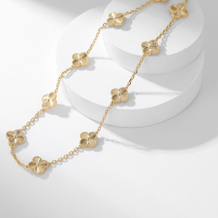 Van Cleef & Arpels CLOVER 10 MOTIFS LASER NECKLACE - Image 4
