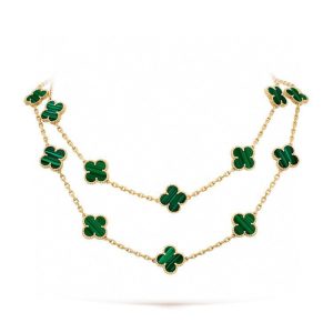 Van Cleef & Arpels CLOVER 20 MOTIFS MALACHITE GOLD