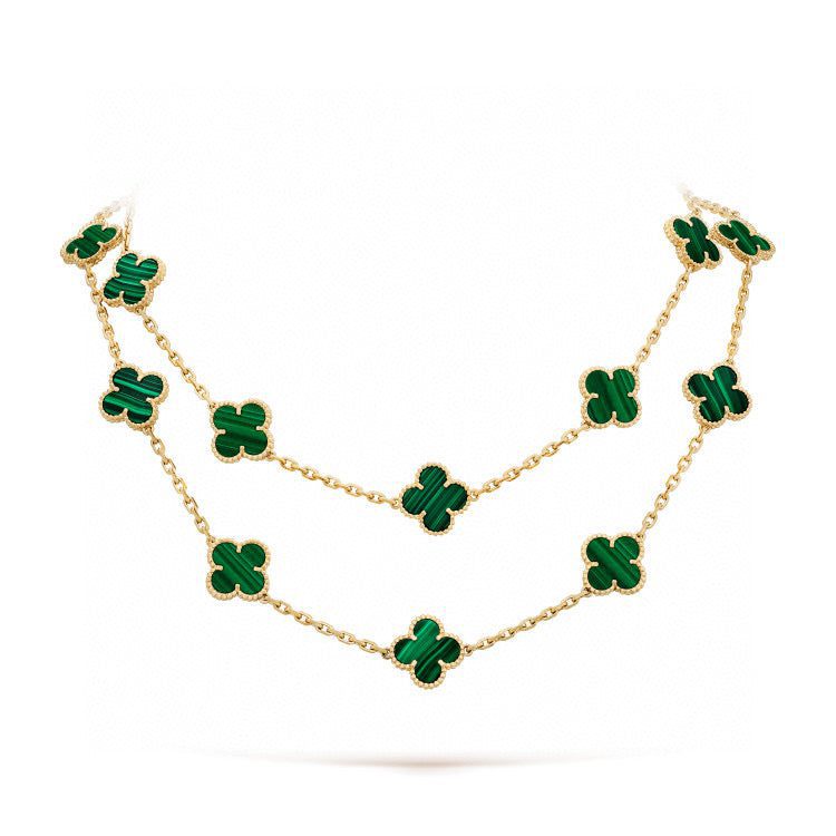 Van Cleef & Arpels CLOVER 20 MOTIFS MALACHITE GOLD