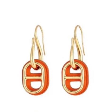 Hermès HM O'MAILLON GOLD EARRINGS