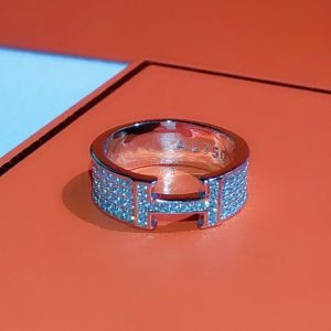 Hermès H RING FULL DIAMOND