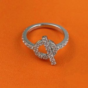 Hermès ECHAPPEE RING SILVER DIAMOND