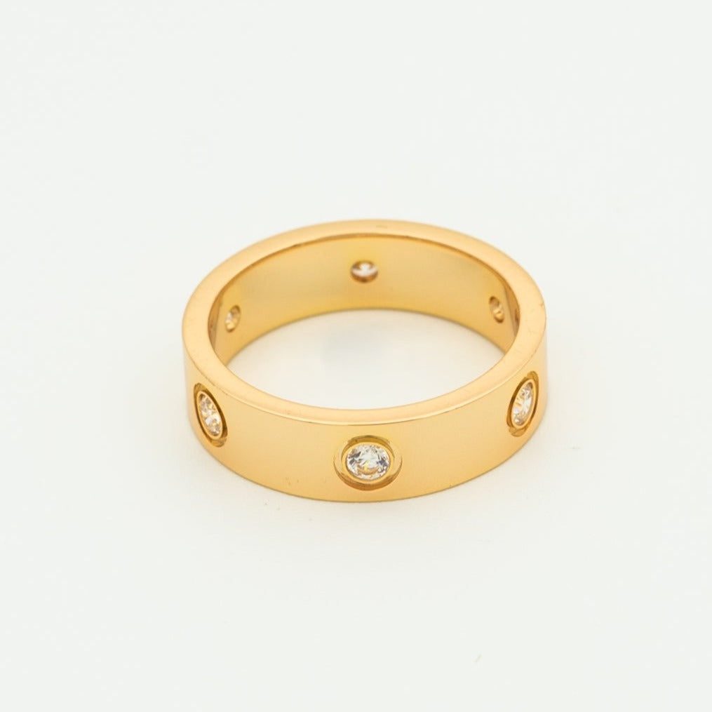 CartierLOVE RING 5.5MM 6 DIAMONDS PINK GOLD - Image 2