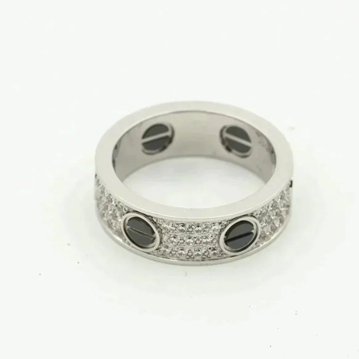 CartierLOVE RING 5.5MM DIAMONDS PAVED CERAMIC - Image 2
