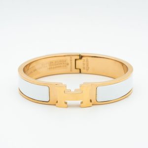 Hermès H WHITE BRACELET