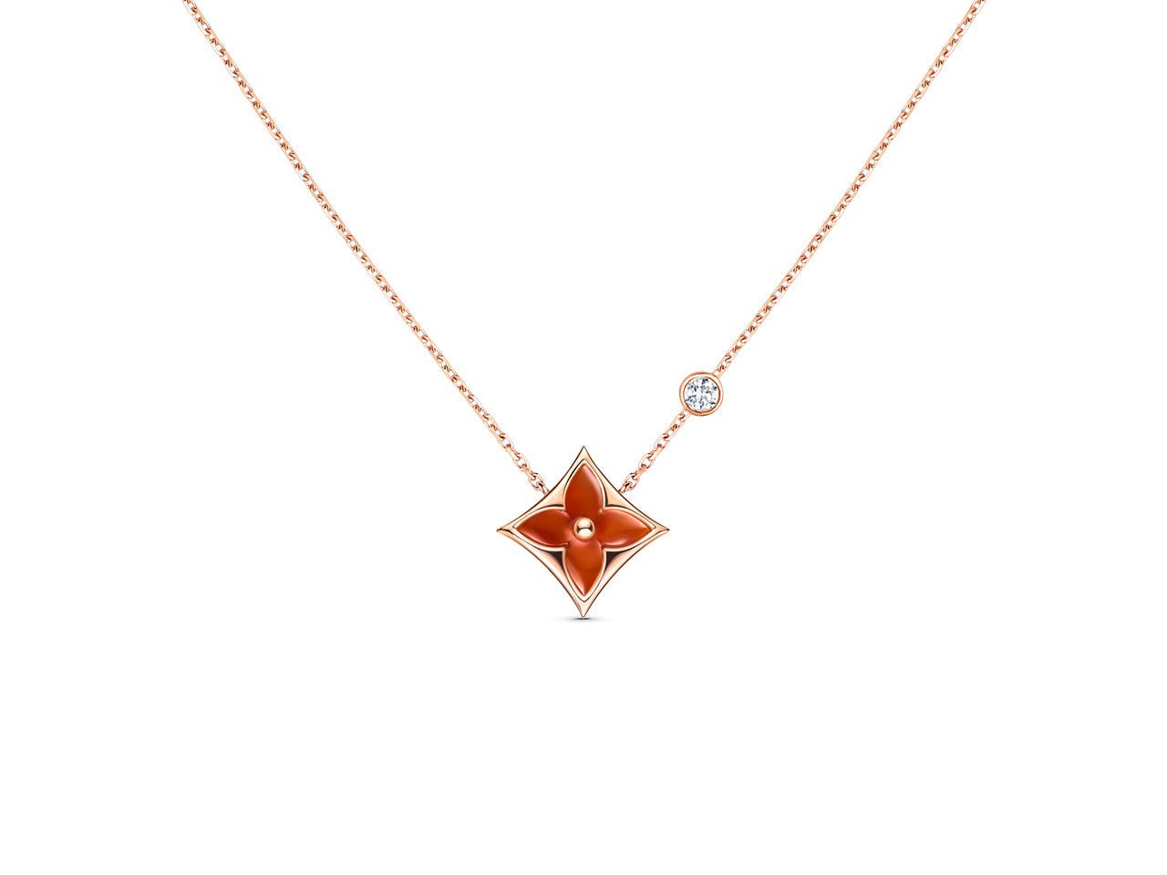 Louis VuittonSTAR NECKLACE PINK GOLD 1 DIAMOND