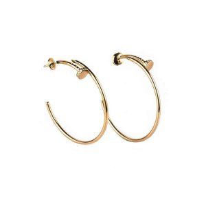 Cartier JUSTE EARRINGS GOLD DIAMONDS 1.8MM