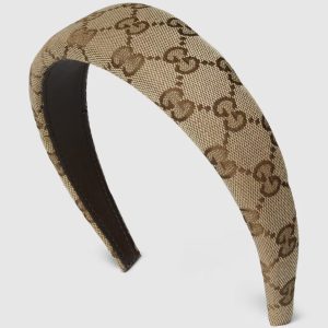 Gucci Original GG Canvas Beige Ebony Headband