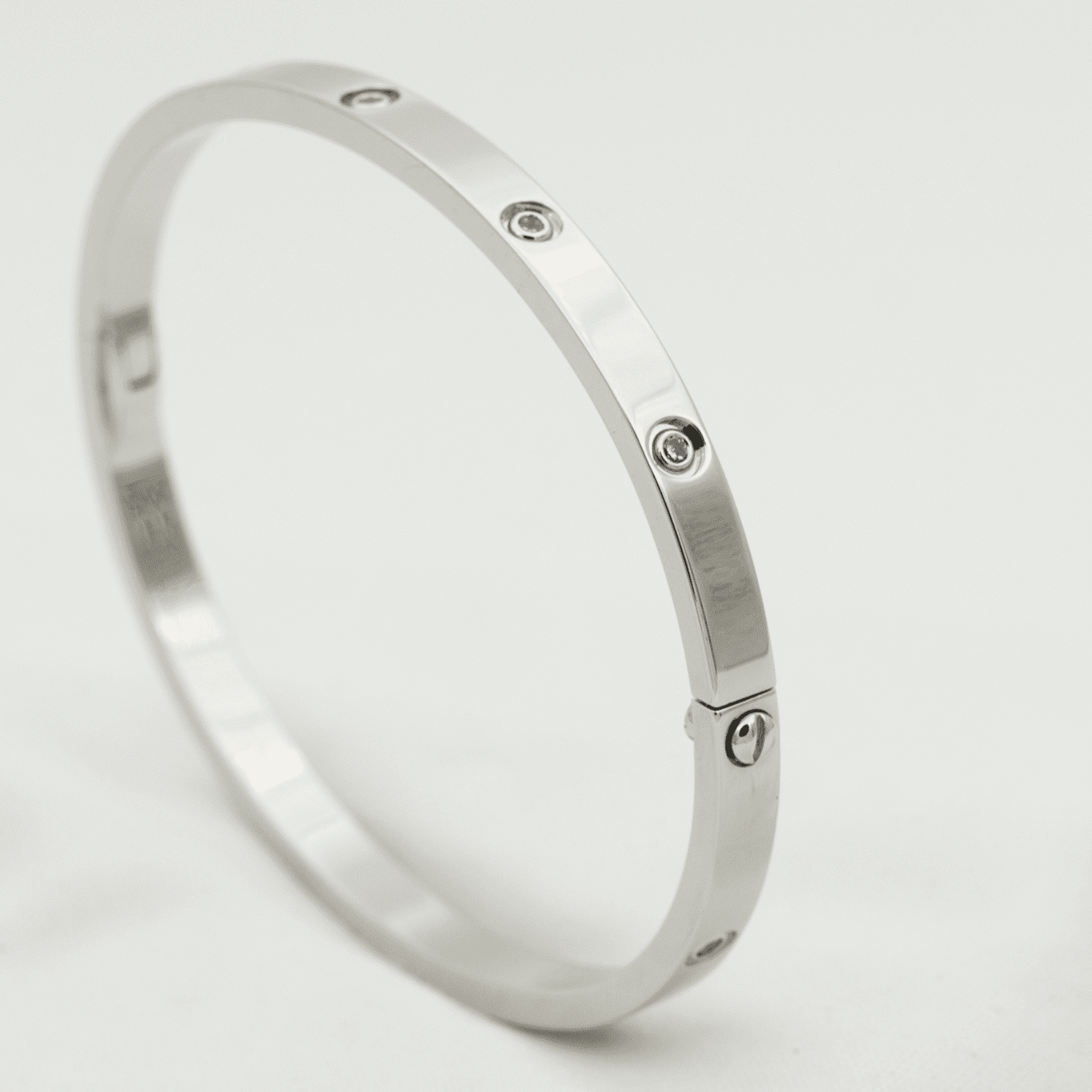 Cartier LOVE BRACELET 3.65MM 10 DIAMONDS - Image 4