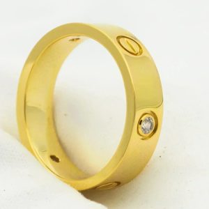 CartierLOVE RING 5.5MM 3 DIAMONDS GOLD