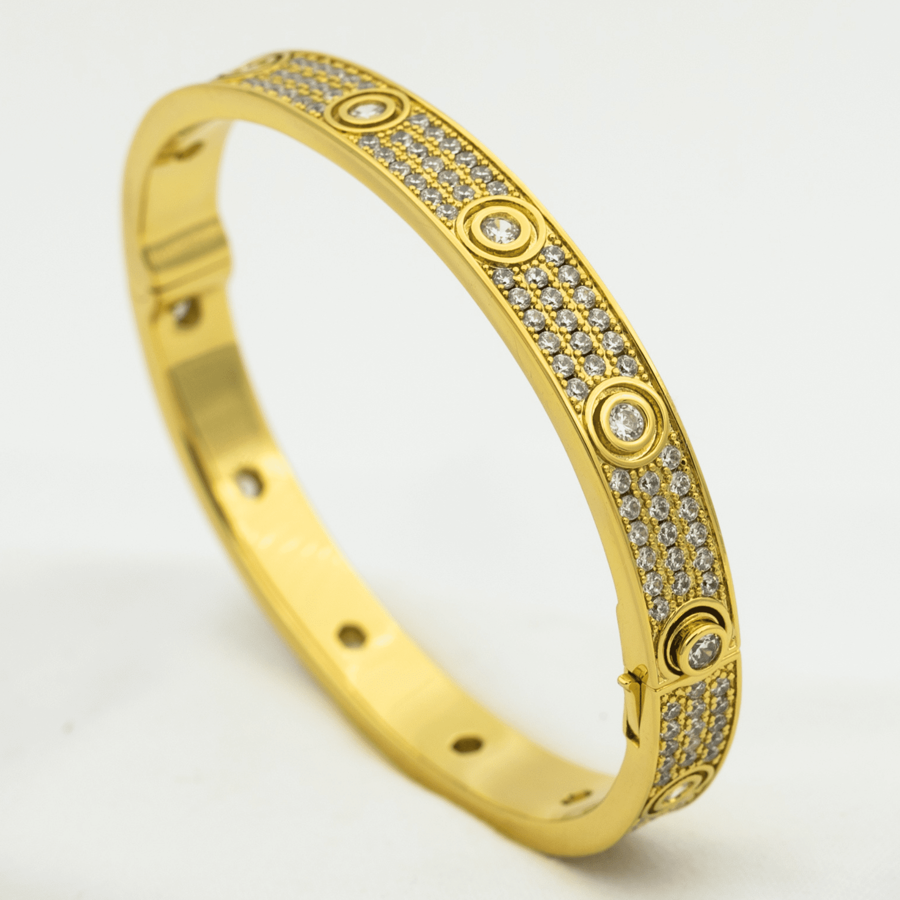 Cartier LOVE BRACELET 6.1MM DIAMOND-PAVED 10 BIG DIAMONDS - Image 2