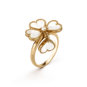 Van Cleef & Arpels SWEET CLOVER WHITE MOP RING
