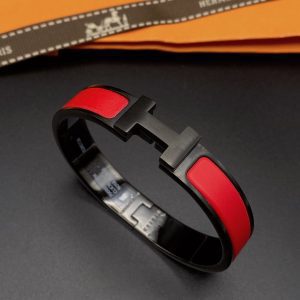 Hermès CLIC HM SO BLACK RED BRACELET