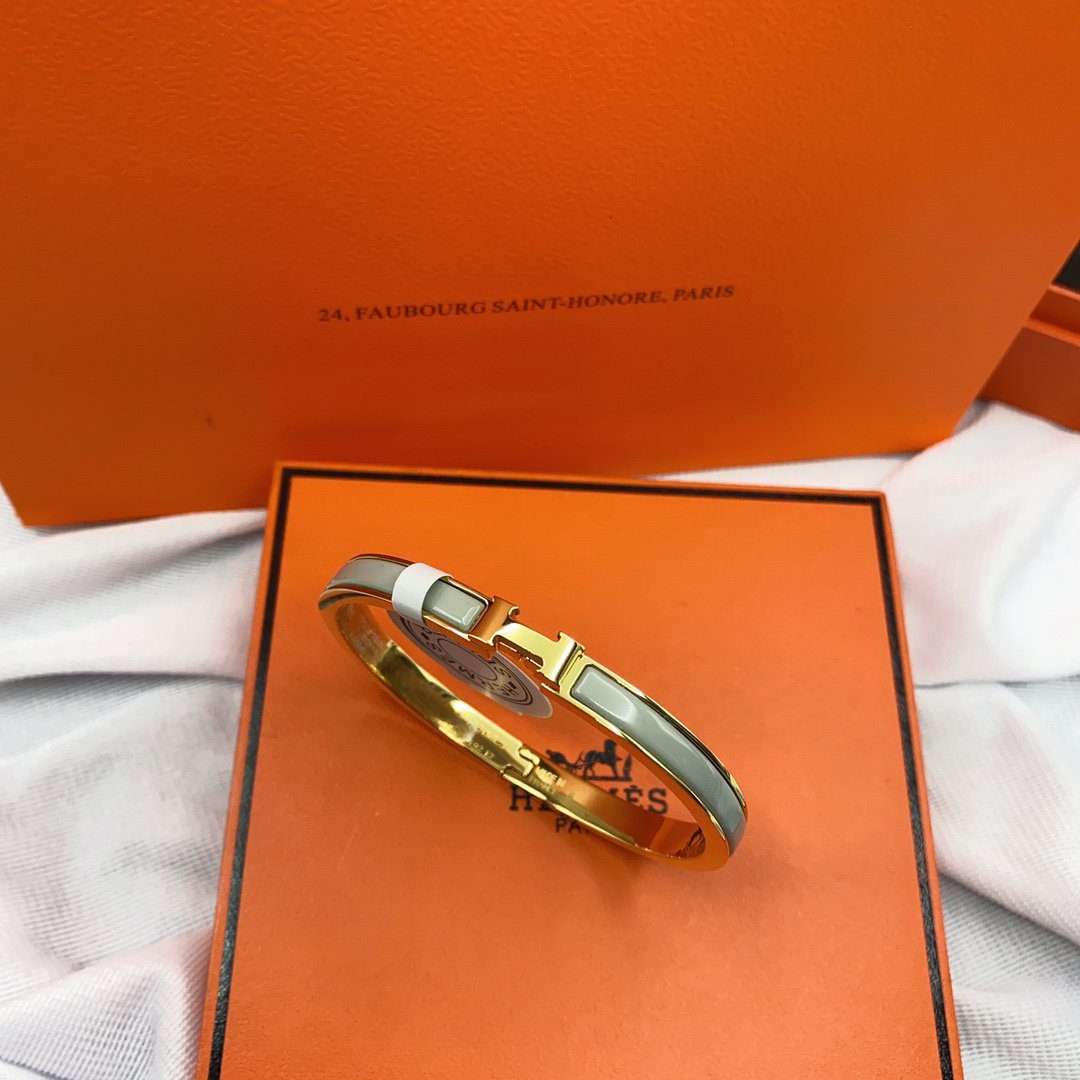 Hermès CLASSIC HM CLIC GREEN 8MM ENAMEL BRACELET - Image 3