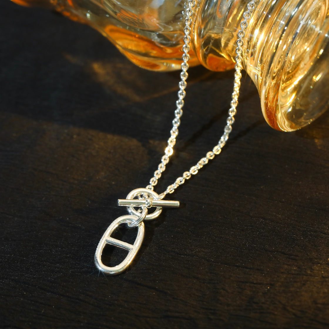 Hermès HM CHAINE D'ANCRE PENDANT NECKLACE STERLING SILVER - Image 4