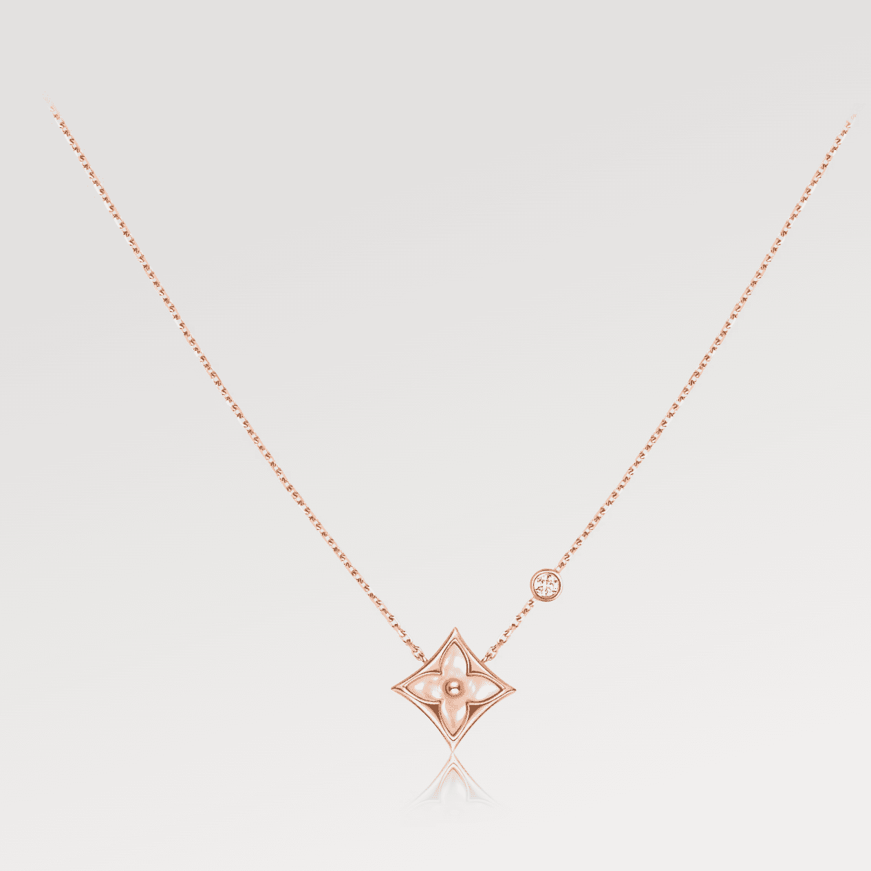 Louis VuittonSTAR PINK MOP 1 DIAMOND PINK GOLD NECKLACE