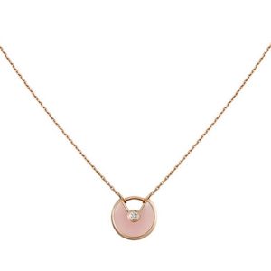 Cartier AMULETTE ROSE GOLD PINK MOP NECKLACE