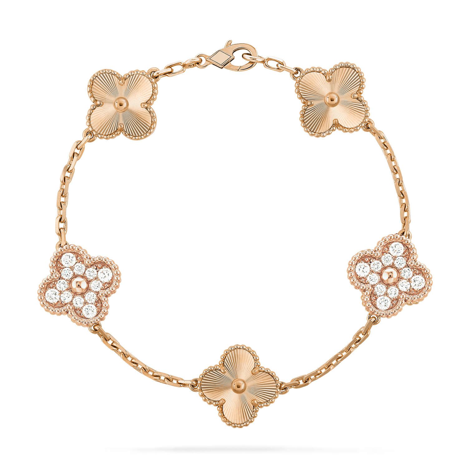 Van Cleef & Arpels CLOVER 5 MOTIF LASER BRACELET COLLECTION - Image 5