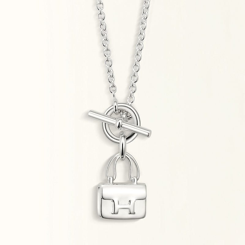 Hermès POP H PEDANT SILVER NECKLACE