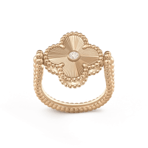Van Cleef & Arpels CLOVER RIVERSIBLE ROSE GOLD RING