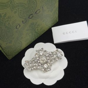Gucci Brooch Silver 184045