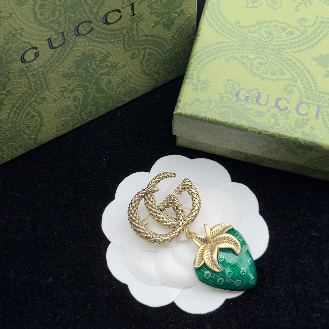 Gucci Brooch Gold 184032 - Image 2