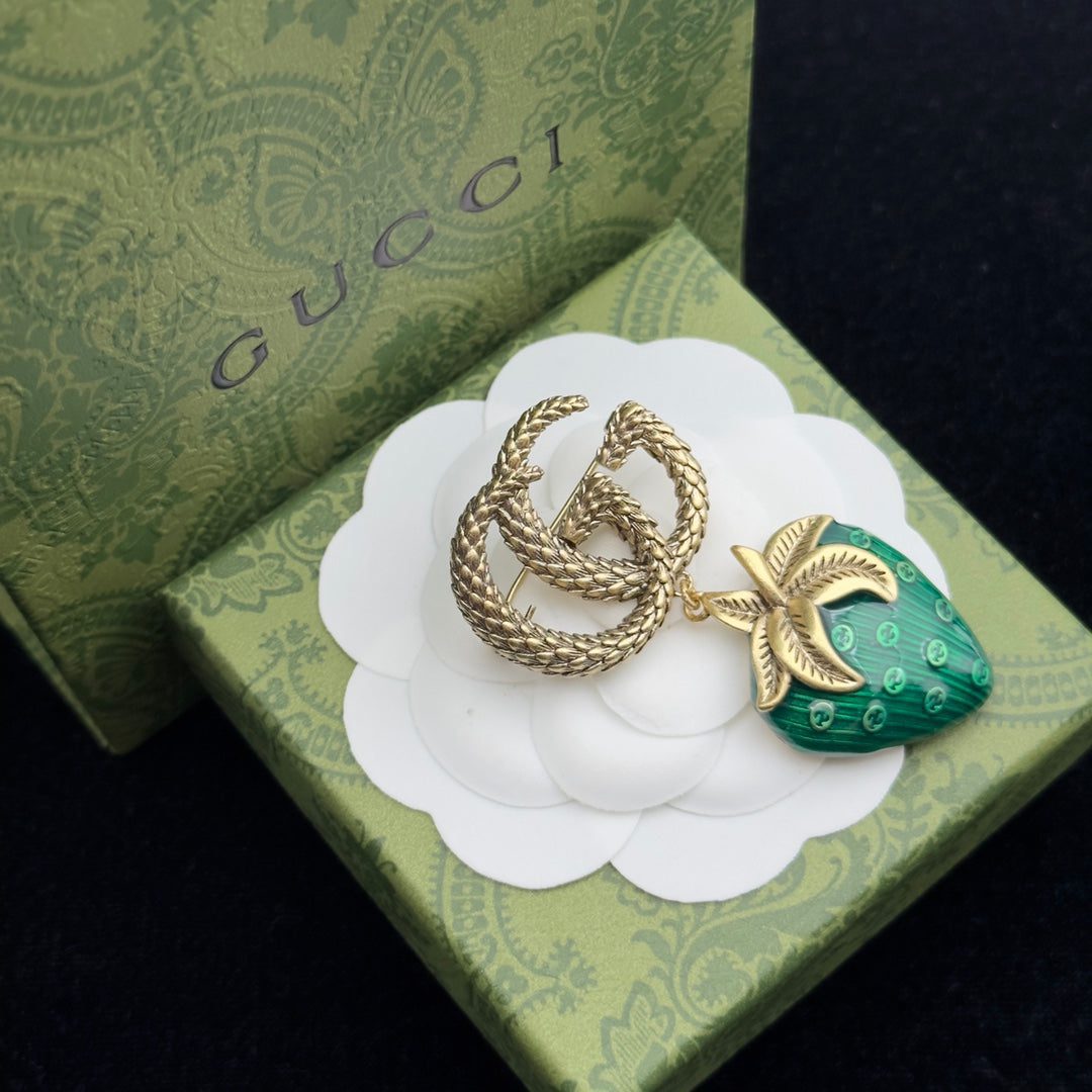 Gucci Brooch Gold 184032 - Image 3