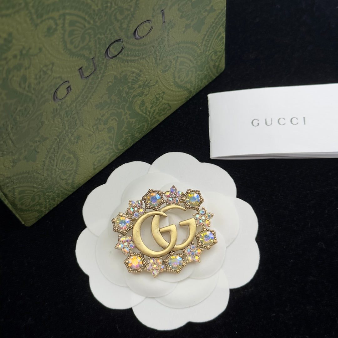 Gucci Brooch Gold 184411 - Image 2