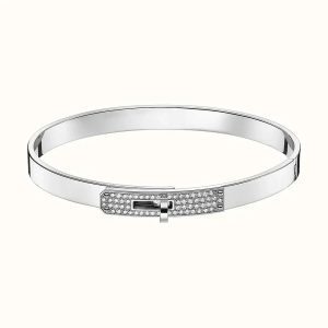 Hermès KELLY SILVER DIAMOND BRACELET