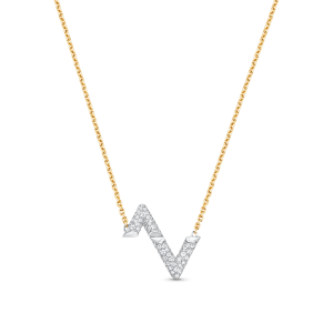 Louis VuittonVOLT SILVER DIAMOND PEDANT NECKLACE