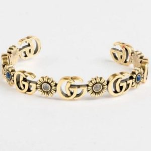 GG MOTIF GOLD CUFF BRACELET