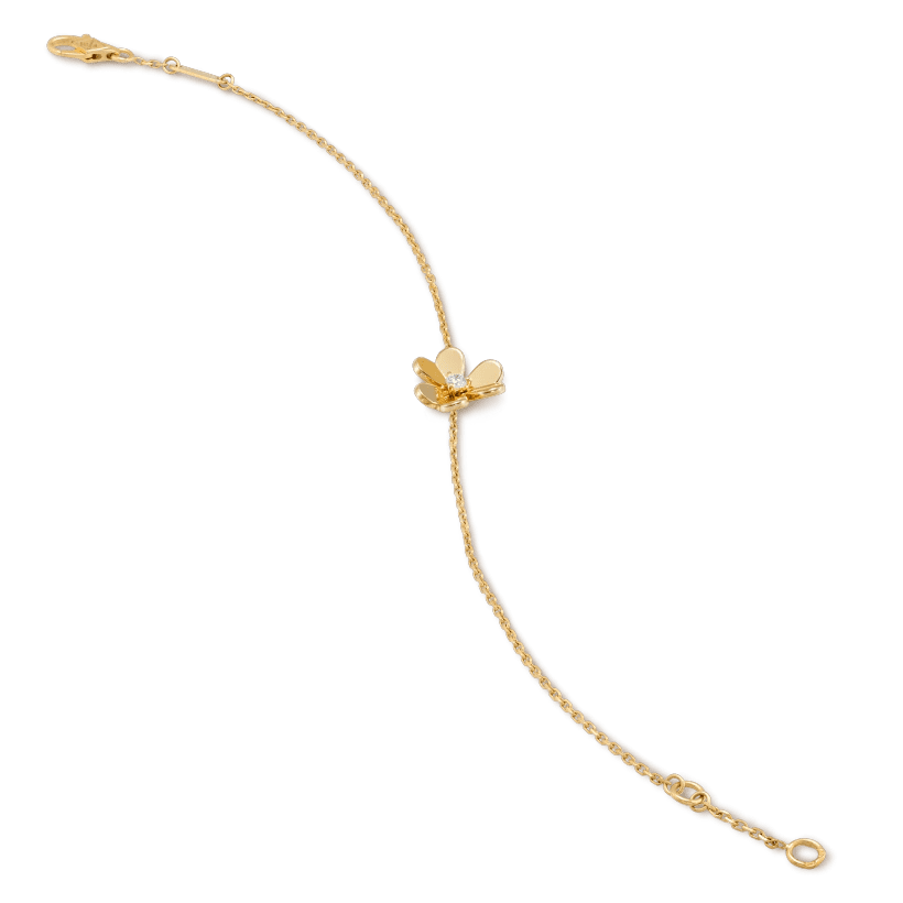 Van Cleef & Arpels FRIVOLE GOLD FLOWER BRACELET - Image 2