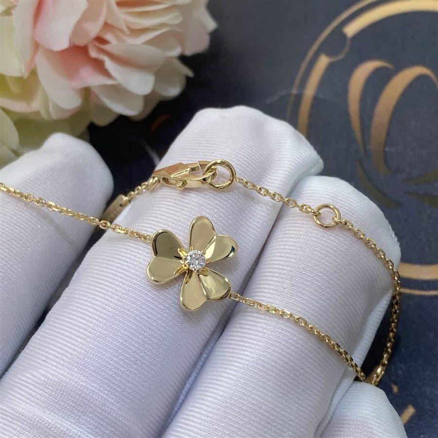 Van Cleef & Arpels FRIVOLE GOLD FLOWER BRACELET - Image 5