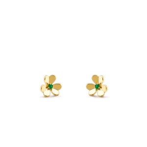 Van Cleef & Arpels FRIVOLE  FLOWER MALACHITE EARRINGS