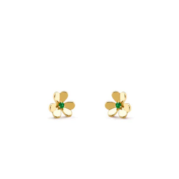 Van Cleef & Arpels FRIVOLE FLOWER MALACHITE EARRINGS